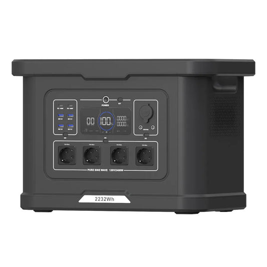 Station d'Énergie Portable S024 | 2232Wh - 2400W | EverFlow Station